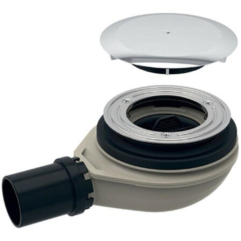 Geberit Setaplano douchebakafvoer - 40mm - met deksel waterslot - 30mm - verchroomd chroom SW108569