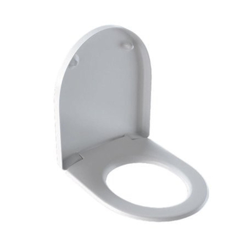 Geberit ICon toiletzitting - met deksel - DIN - 19516 - scharnieren: messing verchroomd - met softcl - softclose - glans wit SW89888