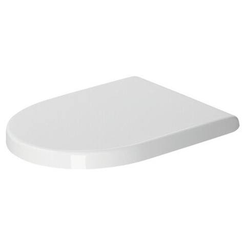 Duravit Starck 3 abattant WC - 37x43.1cm - forme D - softclose - déclipsable - blanc brillant 0290272