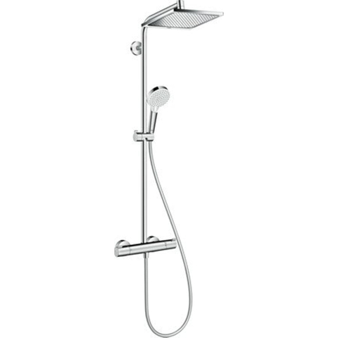 Hansgrohe Crometta e Showerpipe - 240 - 1jet - ecosmart - met thermostaat - hoogglans chroom SW73207