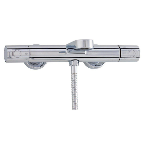 Nemo Spring Mitigeur de baignoire thermostatique montage mural sans garniture de douche chrome SW287589