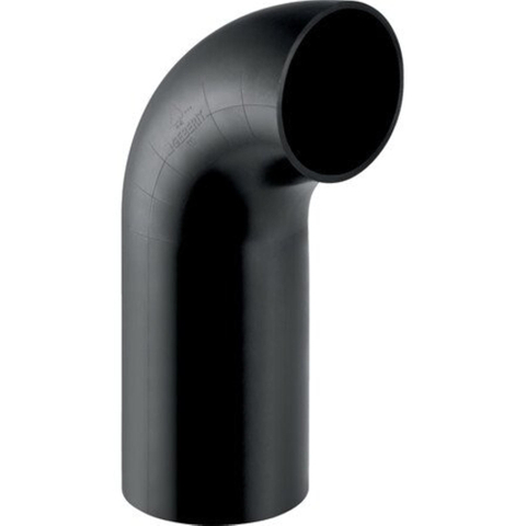 Geberit afvoer PE - fitting - bocht - 90 graden grote radius - 160 SW30247