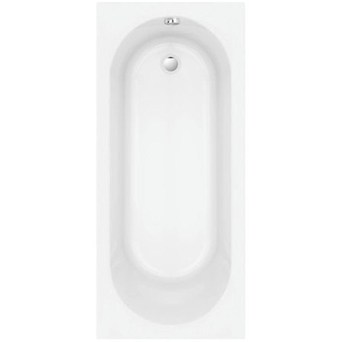 Nemo Spring Nantes inbouwbad - 170x75x40cm - mono - afvoer D52 - met potenstel wit acryl SW294870