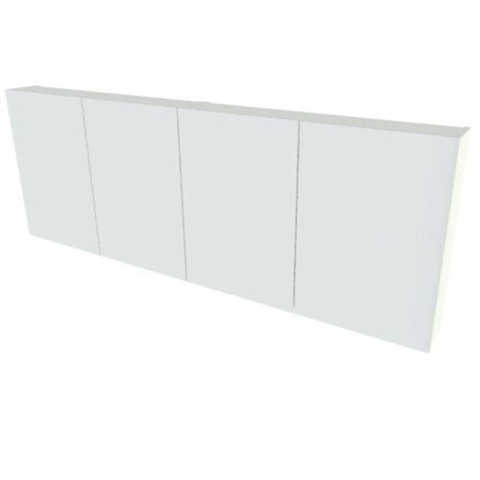 Nemo Spring Nebulo Luxe spiegelkast - 160x65x16.3cm - 4 dubbelzijdige spiegeldeuren - glazen leggers - met stopcontact - Minnesota Chocolat SW646684