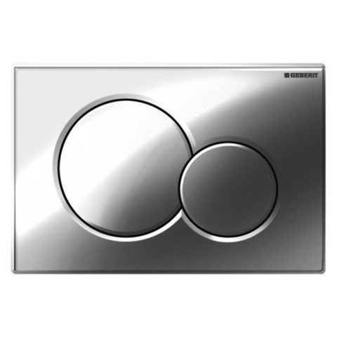 Geberit Sigma01 bedieningsplaat - 2-toets spoeling - ronde knoppen - dualflush - glans chroom 0700519