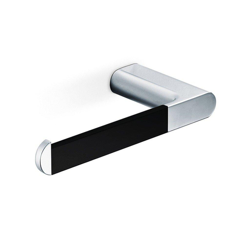 Nemo Stock - Scura - papierhouder - zonder deksel - wandmontage - 170 x 30 x 80 mm - messing verchroomd - zwart soft touch SHOWROOMMODEL SHOW18651
