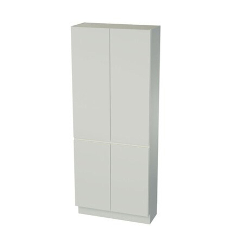 Nemo Spring Ventus Tre kolomkast - 80x200x34cm - 4 deuren - greeploos - wit SW289361