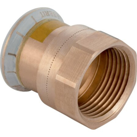 Geberit Mapress persfitting - gas - overgangsstuk - met binnendraad - 22-4/4F - koper 7469624