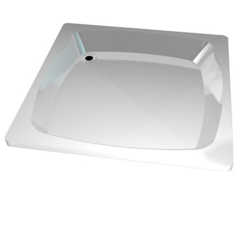 Go By Van Marcke Receveur de douche Acrylique blanc 80x80x15cm couleur stable conserve une brillance intacte insonorisant facile à nettoyer SW293714