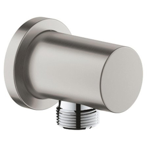 Grohe Rainshower Wandaansluitbocht - ronde rozet - Supersteel (RVS) SW73277
