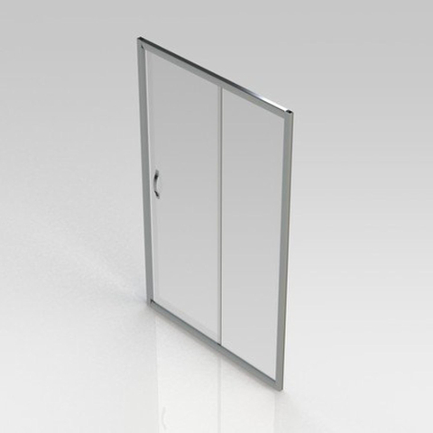 GO by Van Marcke Belo porte coulissante 120x190cm verre easy clean 6mm profilés aluminium chromé réglable 1160-1210mm SW292778