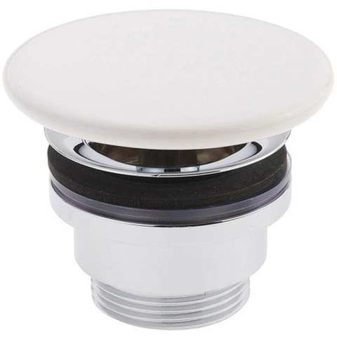 Laufen bonde de vidage avec capuchon de recouvrement en céramique always open blanc 0181761