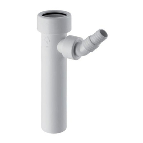 Geberit T-stuk - voor vaat- of wasmachines - 4/4" - D - 40mm - kunststof - alpien wit SW30030