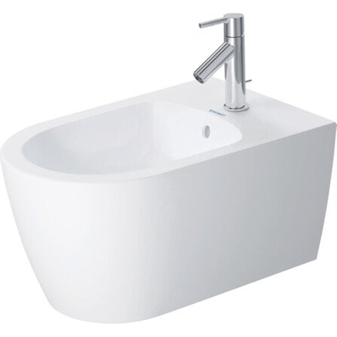 Duravit ME by Starck wandbidet 37x57cm met kraangat met overloop mat wit SW297055