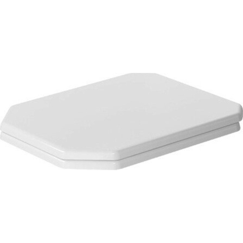 Duravit Serie 1930 toiletzitting - 36.7x43.7cm - hoekig - softclose - quick release - glans wit SW353748
