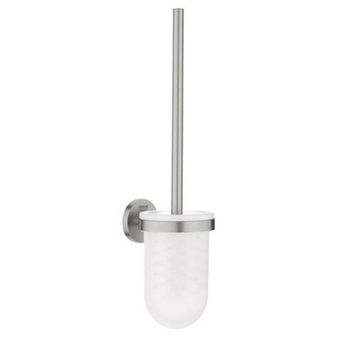 Grohe Essentials Toiletborstelhouder - wandmontage - rond - open - Supersteel (RVS) SW97650