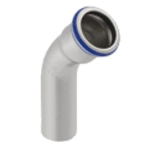 Geberit Mapress persfitting - inox - water - bocht - 45 graden MF - 18 SW293188