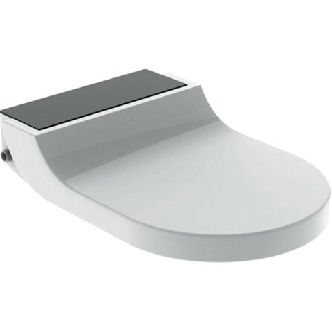 Geberit AquaClean tuma Zitting - onderdouche - zwart glas decor - glans wit SW87558