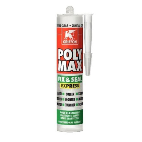 Griffon Poly max ms colle mastic d'étanchéité 290 ml. transparent GA55338