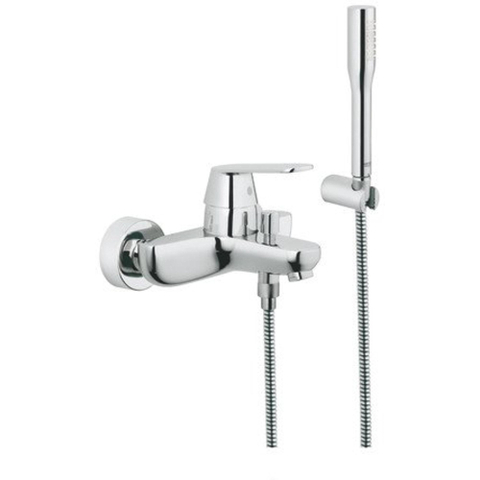 Grohe Eurosmart Cosmopolitan Badkraan - met omstel - met koppelingen - met garnituur - chroom 0437349