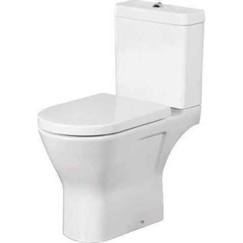 Nemo Spring Ergovita Staand Toilet verhoogd - 66.5x45x36cm - zonder spoelrand - H185cm - zitting en jachtbak - porselein - wit SW288593