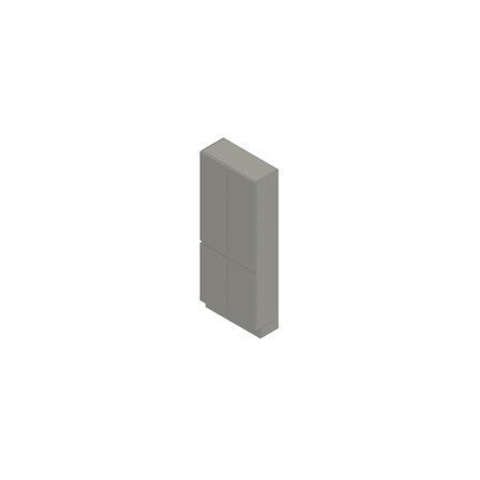 Nemo Spring Fortitudo Tre kolomkast - 80x200x34cm - 4 deuren - geïntegreerde greep - Geintegreerde - wit SW289606