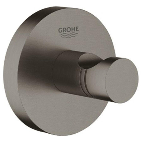 Grohe Essentials Handdoekhaak - rond - brushed hard graphite (antraciet) SW99001