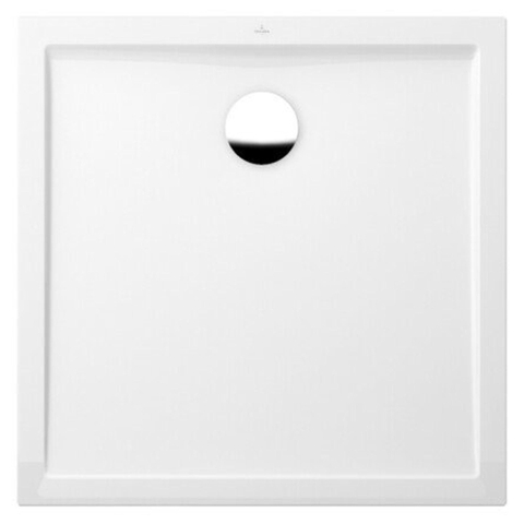 Villeroy & Boch Futurion Flat douchebak quaryl vierkant - 90x90x2.5cm - White Alpine (glans wit) 0949021