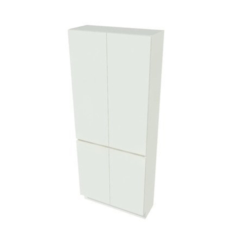 Nemo Spring Ventus Tre kolomkast - 80x200x34cm - 4 deuren - greeploos - wit SW289361