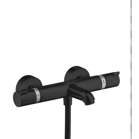 Hansgrohe Ecostat Comfort Badkraan - thermostatisch - met omstel - met koppelingen - thermostaat - mat zwart SW297277