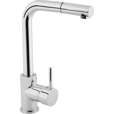 GO by Van Marcke Cocoon keukenmengkraan ngreeps met uittrekbare sproeier Belgaquagekeurd waterbesparend mobiele bek keramische schijven inclusief flexibels en fixatieset chroom SHOWROOMMODEL SHOW26961