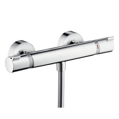Hansgrohe Ecostat Comfort Douchekraan - thermostatisch - zonder omstel - met koppelingenHOH=15cm - thermostaat - hoogglans chroom 0605508
