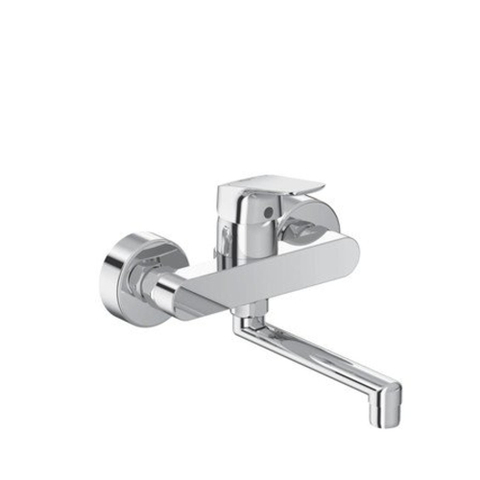 Ideal Standard Ceraflex keukenmengkraan - eengreeps - muurmodel - uitloop 160 mm - chroom SW225987