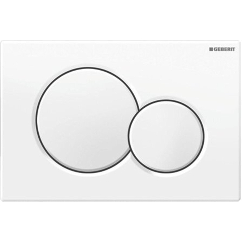 Geberit Sigma01 bedieningsplaat - 2-toets spoeling - ronde knoppen - dualflush - alpien wit 0700518