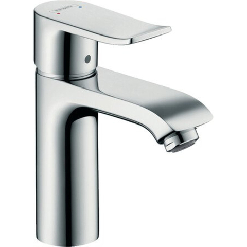 Hansgrohe Metris Wastafelkraan - zonder waste - hoogglans chroom 0450913