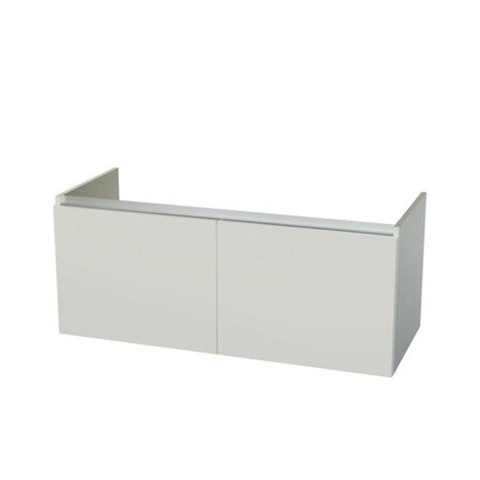 Nemo Start Tempus onderbouwkast - 120x50x49.5cm - 2 deuren - greeploos - wit SW288822