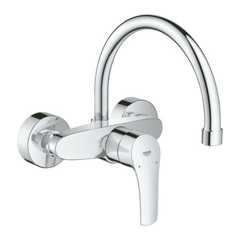 Grohe Eurosmart Keukenkraan - hoog - draaibare uitloop - inbouw - chroom OUTLETSTORE STORE45555