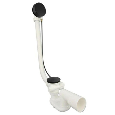 Xenz vidange de baignoire et combinaison de trop-plein noir mat SW160009