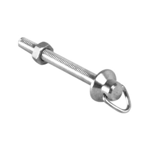 De Beer kettinghouder met moer zonder ketting chroom GA75569