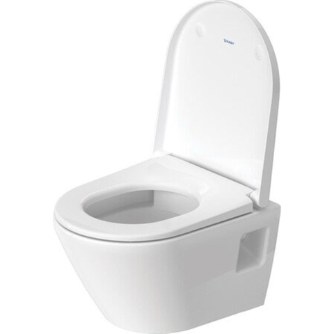 Duravit D-neo Wandclosetpack - met wandcloset - compact - diepspoel - rimless - 37x48x40cm - met closetzitting m dekse - wit hoogglans SW544307