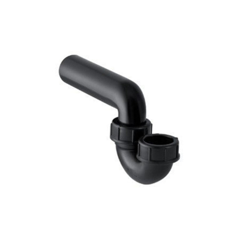 Geberit PE buissifon - model P - voor uitgietbak - D - 50mm x - 50mm - PE - zwart SW30007