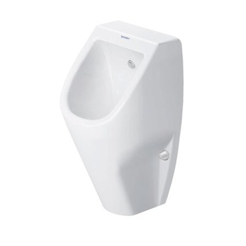 Duravit D-code Urinoir - 305 x 290 mm - verdekte toevoer - rimless - met bevestiging - wit 0315129