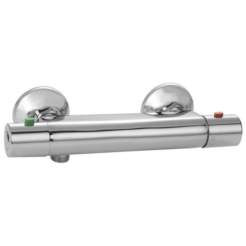 Go par Van Marcke Isisave mitigeur thermostatique de douche économie d'eau comprenant rosaces et raccords S chrome SW289981