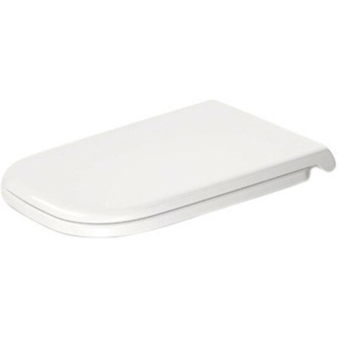 Duravit D-code Vital WC-zitting - 49x36.1x4.3cm - met softclose - met quickrelease - kunststof - afneembaar - wit glanzend 0295866