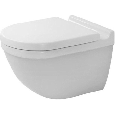 Duravit Starck 3 Wandclosetpack - met wandcloset - diepspoel - rimless - met verdekte bevestiging - 36x54cm - met softc - softclose - glans wit SW70150