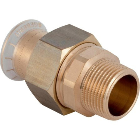 Mapress geberit 3 pièces raccord droit plat à étanchéité cuivre 15 mm 3/4 buidr 7468416