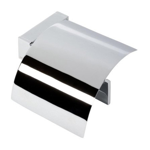Geesa Modern Art Porte-rouleau de papier toilette avec clapet Chrome 0650149
