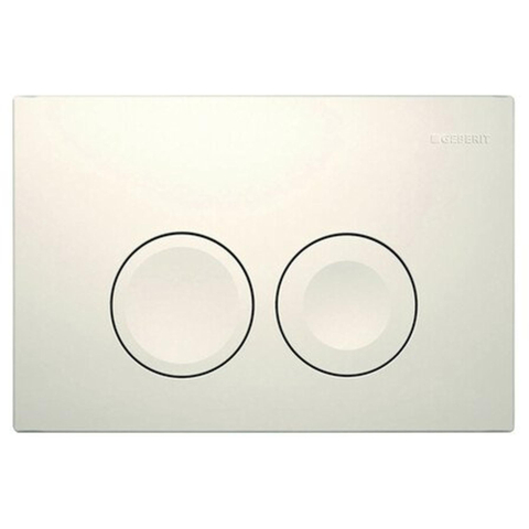 Geberit Deltabedieningsplaat Delta25 - dualflush - 24.6x16.4cm - alpien wit SW730486