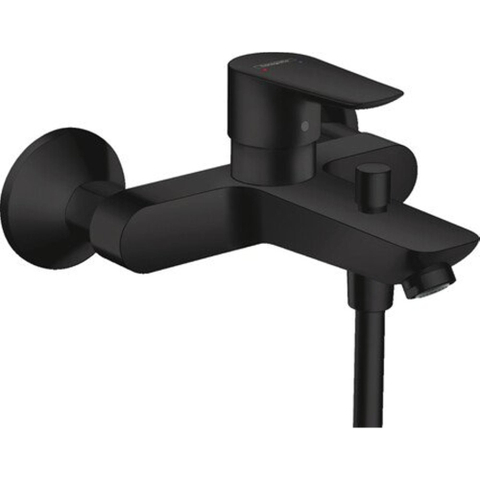 Hansgrohe Talis e Badkraan - met omstel - met koppelingen - thermostaat - mat zwart SW358799