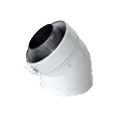 Burgerhout coude concentrique alu fix 45° 80/125mm 1407465